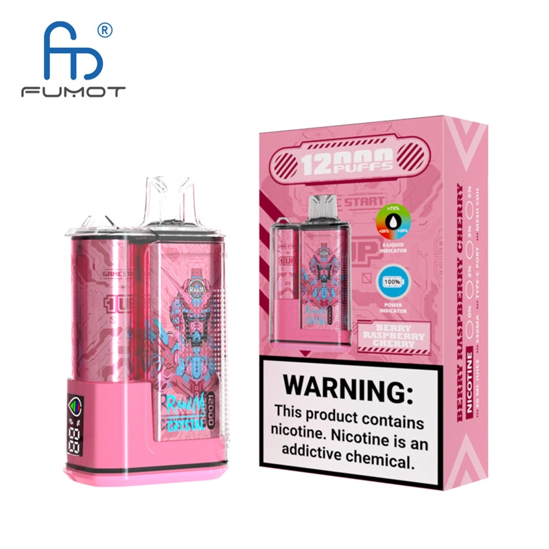 Original Randm Crystal 12000 Puffs Disposable Vape E-cigarettes 0% 2% 3%5% Puff 12000 20ml Prefilled Pod Mesh Coil 650mah Rechargeable Battery Pen