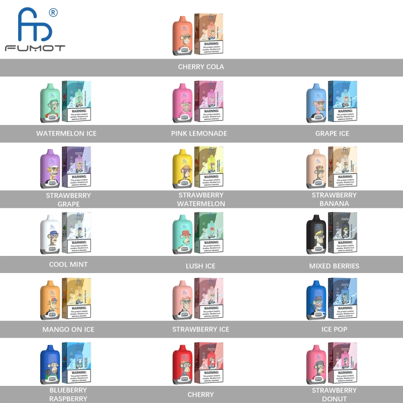 sara  test  Original Fumot Digital Box 12000 Puffs Disposable Vape 12K 20ml Prefilled 850mah Rechargeable Battery Type-C Device RandM Tornado  E Cigarettes