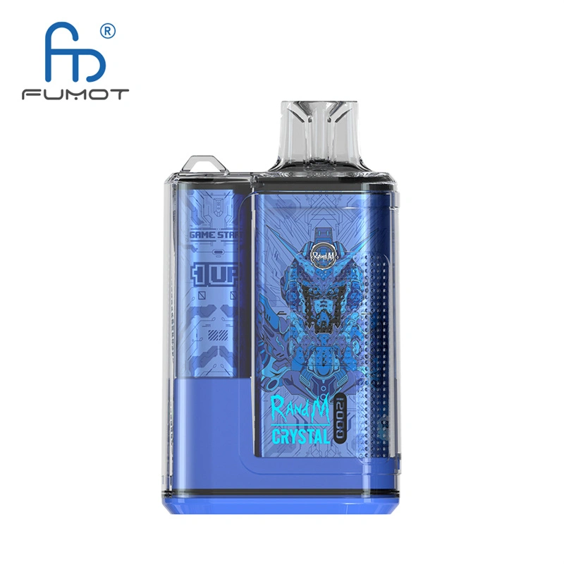 Original Randm Crystal 12000 Puffs Disposable Vape E-cigarettes 0% 2% 3%5% Puff 12000 20ml Prefilled Pod Mesh Coil 650mah Rechargeable Battery Pen