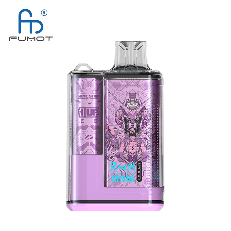 Original Randm Crystal 12000 Puffs Disposable Vape E-cigarettes 0% 2% 3%5% Puff 12000 20ml Prefilled Pod Mesh Coil 650mah Rechargeable Battery Pen
