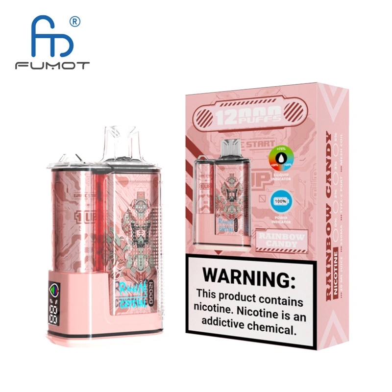 Original Randm Crystal 12000 Puffs Disposable Vape E-cigarettes 0% 2% 3%5% Puff 12000 20ml Prefilled Pod Mesh Coil 650mah Rechargeable Battery Pen