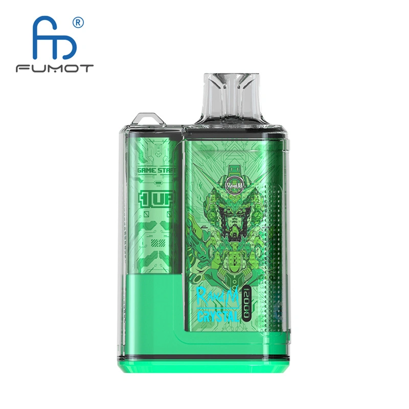 Original Randm Crystal 12000 Puffs Disposable Vape E-cigarettes 0% 2% 3%5% Puff 12000 20ml Prefilled Pod Mesh Coil 650mah Rechargeable Battery Pen