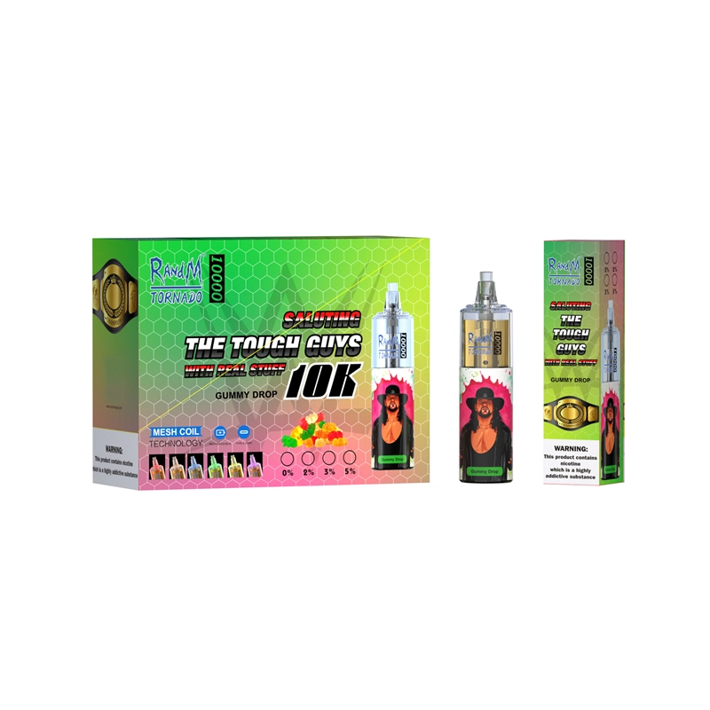 Original RandM Tornado 10000 Puffs E Cigarettes Disposable Vape Puff 10k 0% 2% 5% 20ml Prefilled Pod Mesh Coil 850mah Rechargeable Battery Pen
