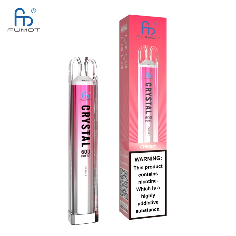 RandM Crystal 600 Puffs E Cigarettes Disposable Vape Puff 600 0% 2% 5% 2ml Prefilled Pod Mesh Coil 500mah Rechargeable Fumot Pen