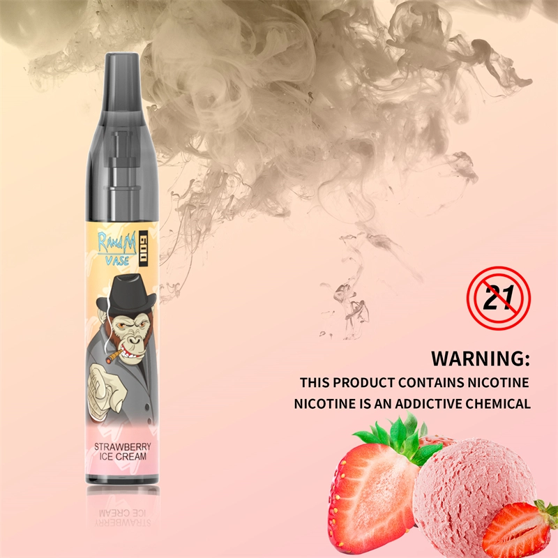 Original RandM Vase 600 Puffs Disposable Vape E-cigarettes 0% 2% 5% 2ml Prefilled Mesh Coil Pod 350mah Battery 20 flavors available Puff 600 Pen Device