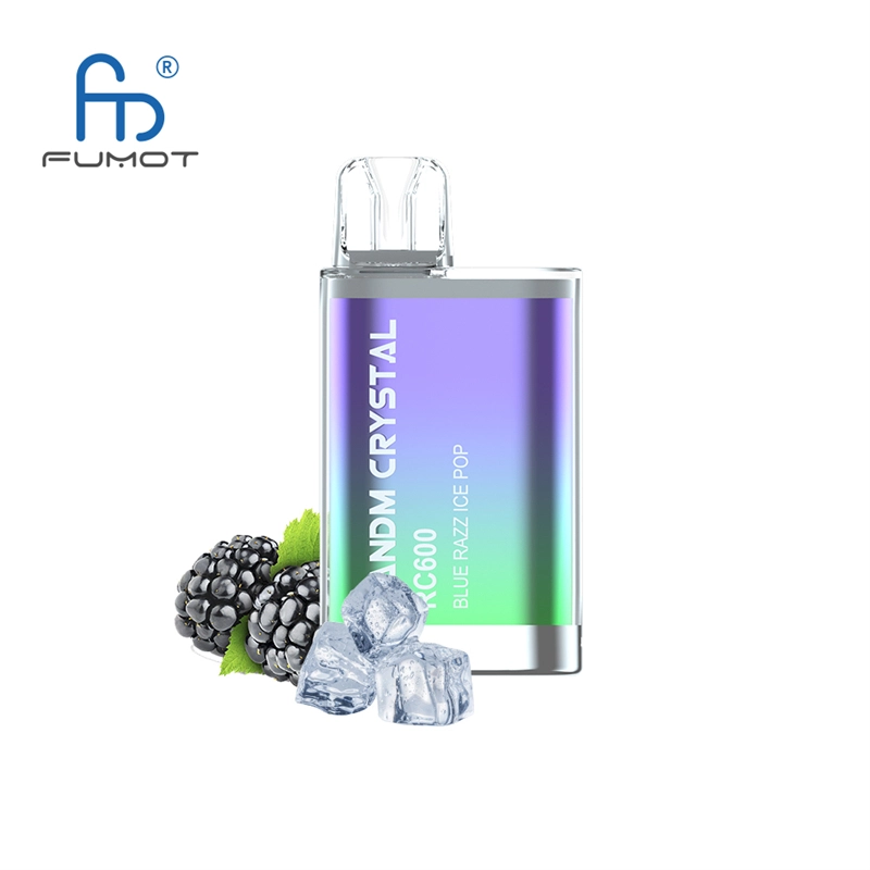 RandM Crystal RC 600 Puffs Vapes E Cigarettes Disposable 0% 2% 3% 5% 2ml Prefilled Pod 400mah Rechargeable Battery Puff 600 Pen