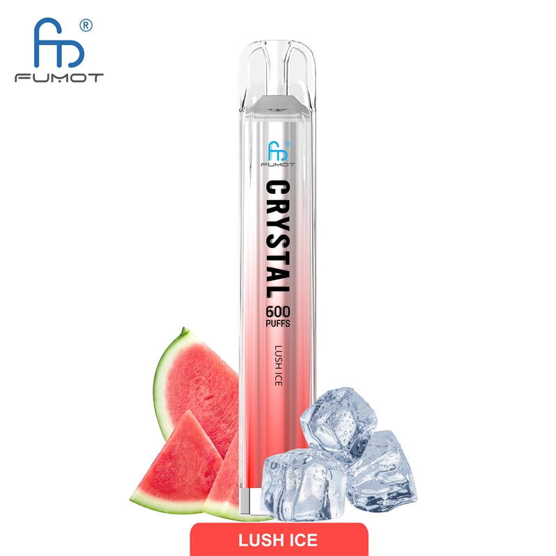 RandM Crystal 600 Puffs E Cigarettes Disposable Vape Puff 600 0% 2% 5% 2ml Prefilled Pod Mesh Coil 500mah Rechargeable Fumot Pen