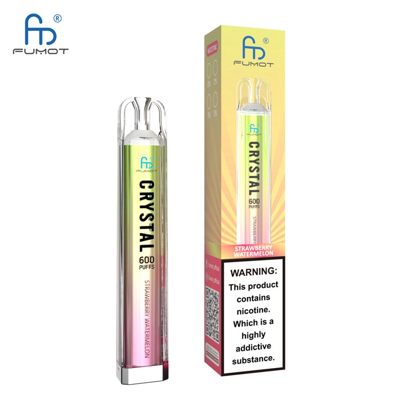 RandM Crystal 600 Puffs E Cigarettes Disposable Vape Puff 600 0% 2% 5% 2ml Prefilled Pod Mesh Coil 500mah Rechargeable Fumot Pen
