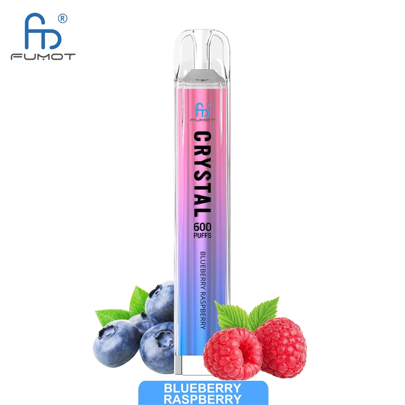 RandM Crystal 600 Puffs E Cigarettes Disposable Vape Puff 600 0% 2% 5% 2ml Prefilled Pod Mesh Coil 500mah Rechargeable Fumot Pen