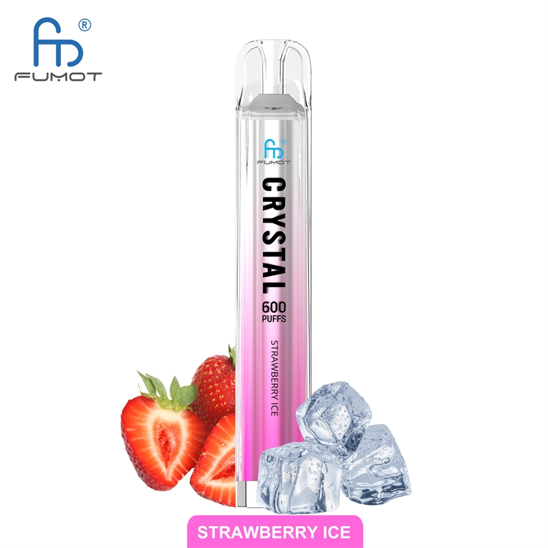 RandM Crystal 600 Puffs E Cigarettes Disposable Vape Puff 600 0% 2% 5% 2ml Prefilled Pod Mesh Coil 500mah Rechargeable Fumot Pen