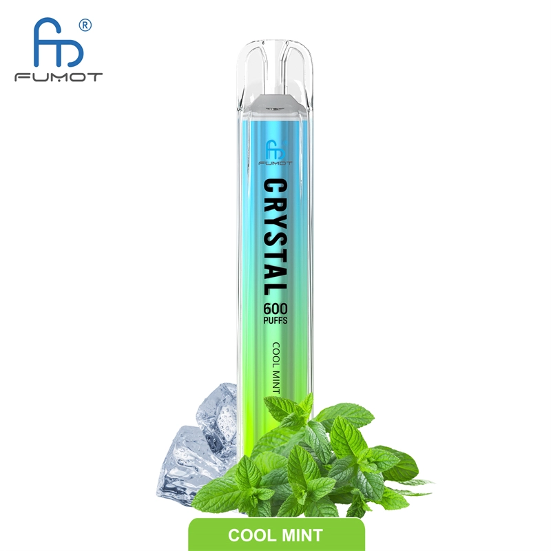 RandM Crystal 600 Puffs E Cigarettes Disposable Vape Puff 600 0% 2% 5% 2ml Prefilled Pod Mesh Coil 500mah Rechargeable Fumot Pen