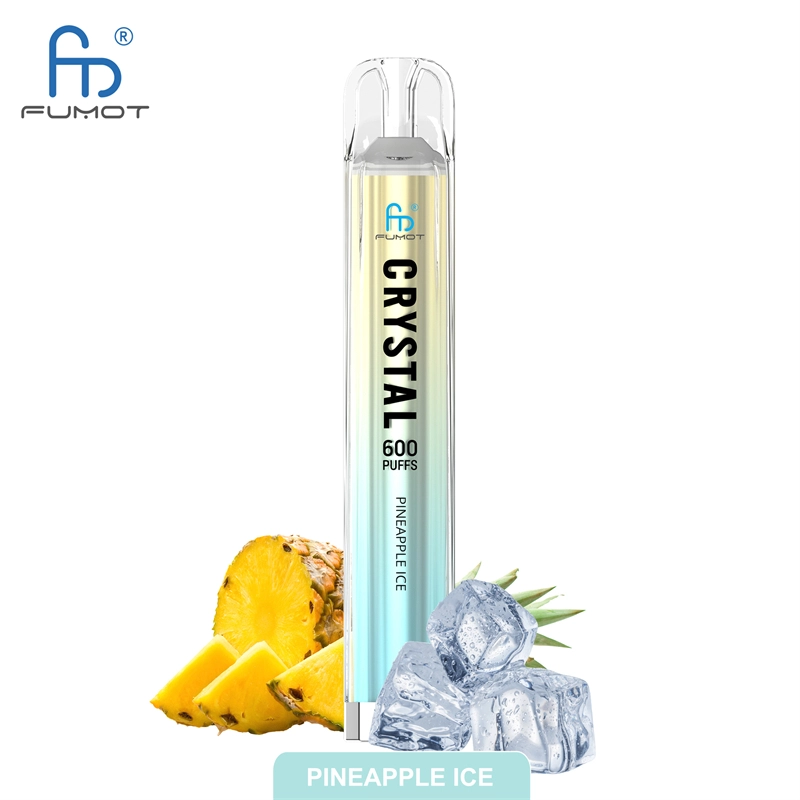RandM Crystal 600 Puffs E Cigarettes Disposable Vape Puff 600 0% 2% 5% 2ml Prefilled Pod Mesh Coil 500mah Rechargeable Fumot Pen