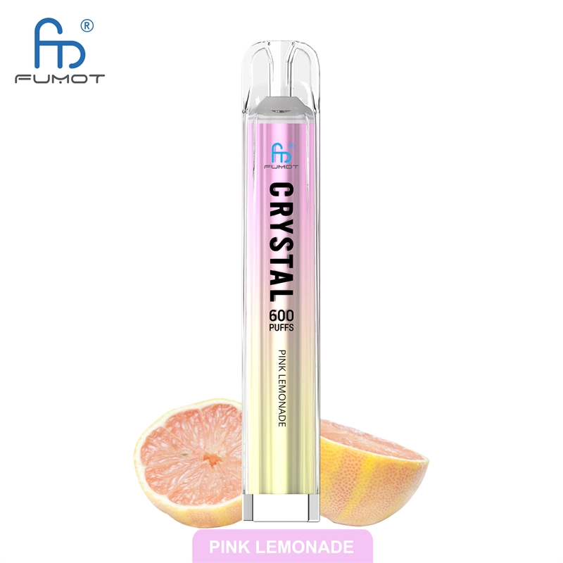 RandM Crystal 600 Puffs E Cigarettes Disposable Vape Puff 600 0% 2% 5% 2ml Prefilled Pod Mesh Coil 500mah Rechargeable Fumot Pen