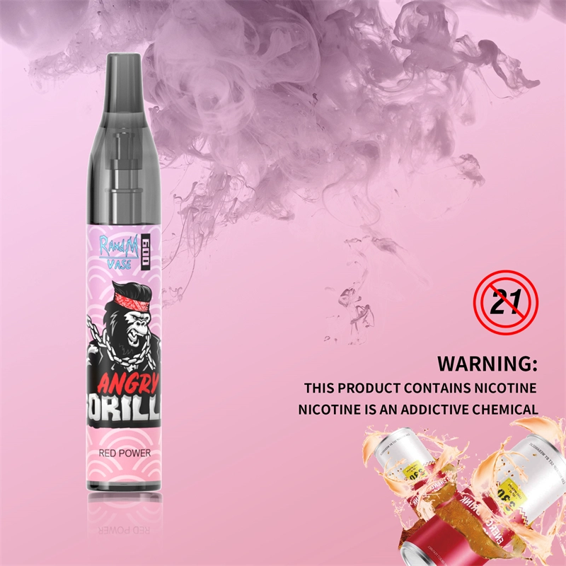 Original RandM Vase 600 Puffs Disposable Vape E-cigarettes 0% 2% 5% 2ml Prefilled Mesh Coil Pod 350mah Battery 20 flavors available Puff 600 Pen Device