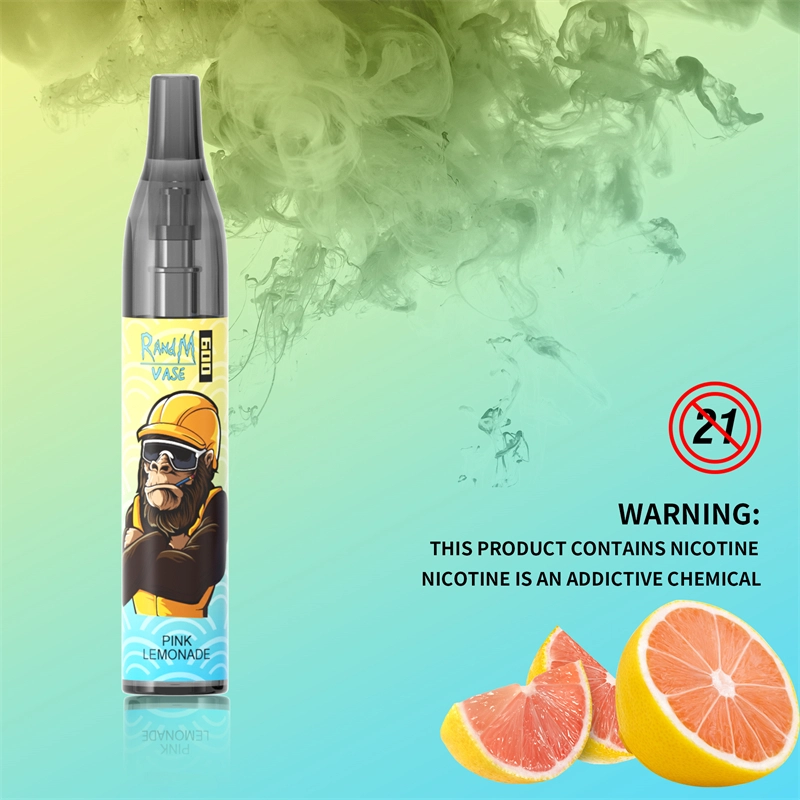 Original RandM Vase 600 Puffs Disposable Vape E-cigarettes 0% 2% 5% 2ml Prefilled Mesh Coil Pod 350mah Battery 20 flavors available Puff 600 Pen Device