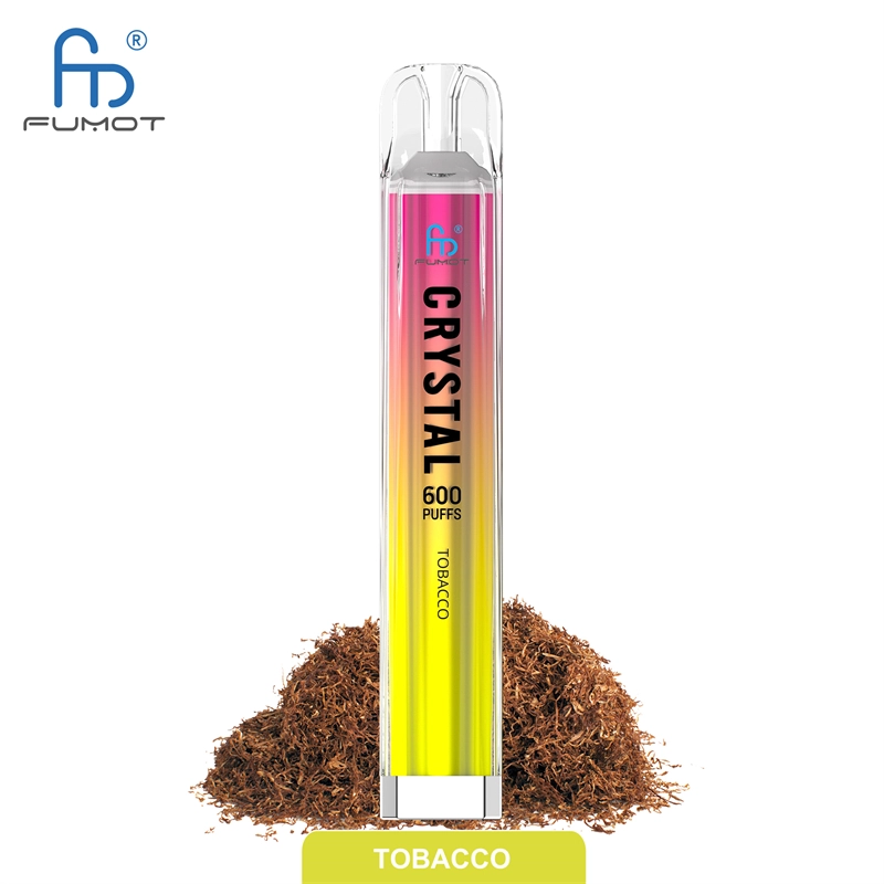 RandM Crystal 600 Puffs E Cigarettes Disposable Vape Puff 600 0% 2% 5% 2ml Prefilled Pod Mesh Coil 500mah Rechargeable Fumot Pen