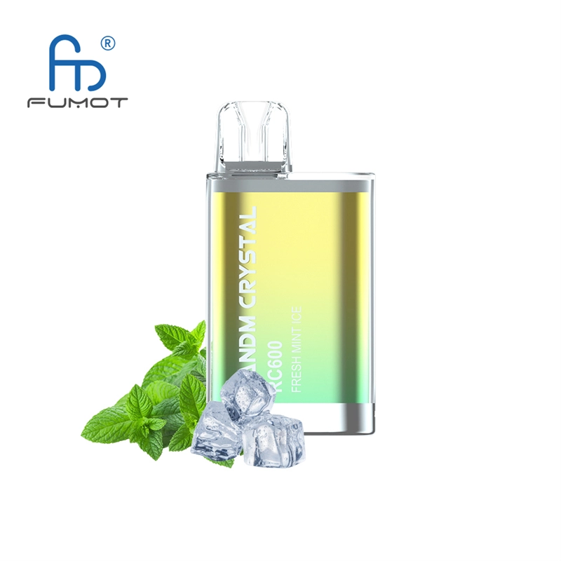 RandM Crystal RC 600 Puffs Vapes E Cigarettes Disposable 0% 2% 3% 5% 2ml Prefilled Pod 400mah Rechargeable Battery Puff 600 Pen