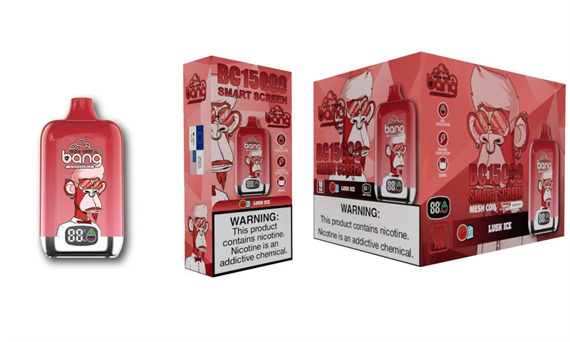 Bang Digital Puff 15k 15000 Puffs Disposable E Cigarettes Vape Smart Screen 0% 2% 5% 25ml Prefilled Pod Mesh Coil 650mah Rechargeable Vaper Pen