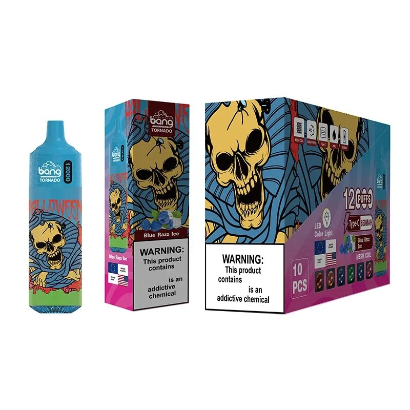 Bang Tornado 12000 Puffs Disposable Vape Electronic Cigarettes Puff 12k 0% 2% 3% 5% 20ml Prefilled Pod Mesh Coil 650mah Rechargeable Battery Vapers Pen