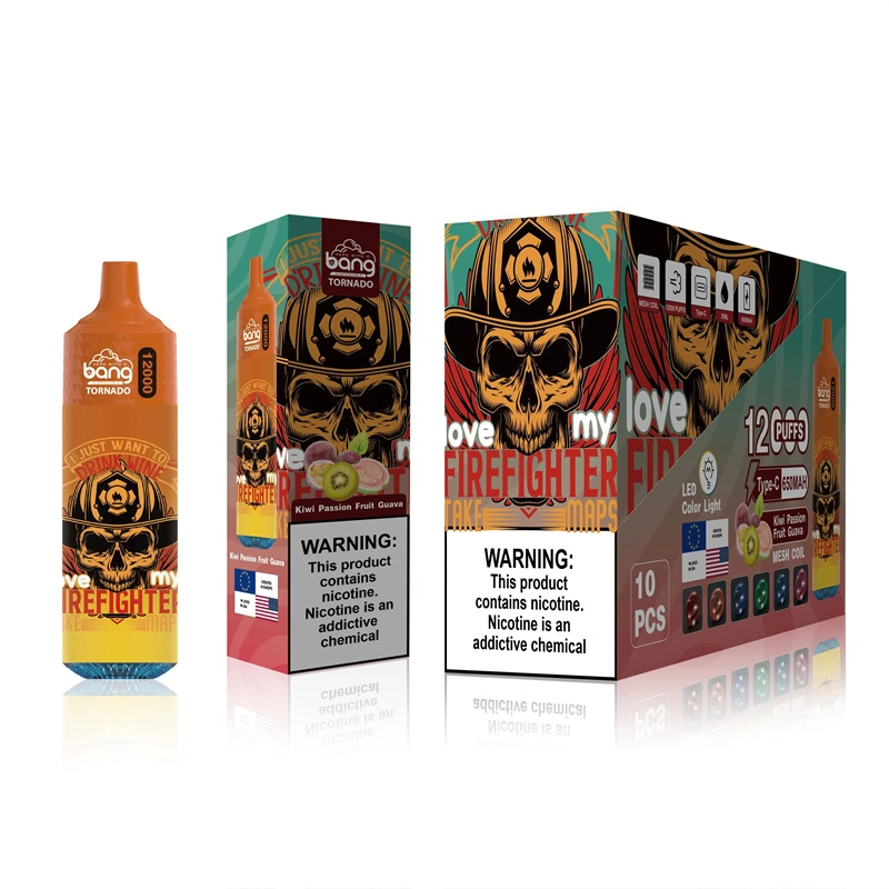 Bang Tornado 12000 Puffs Disposable Vape Electronic Cigarettes Puff 12k 0% 2% 3% 5% 20ml Prefilled Pod Mesh Coil 650mah Rechargeable Battery Vapers Pen