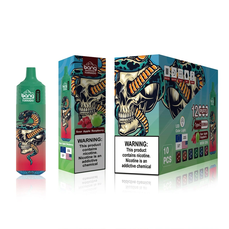 Bang Tornado 12000 Puffs Disposable Vape Electronic Cigarettes Puff 12k 0% 2% 3% 5% 20ml Prefilled Pod Mesh Coil 650mah Rechargeable Battery Vapers Pen