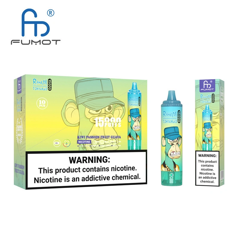 Fumot Randm Tornado 15000 Puffs Disposable Vape E Cigarettes Puff 15k 0% 2% 3% 5% 25ml Prefilled Pod Mesh Coil 850mah Rechargeable Battery Pen