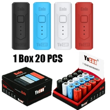 Yocan Kodo Battery 400mAh 20pcs/Box Preheat Mod 510 Threading Adjustable Voltage Batterries Vape Cig Pen Vaporizer Atomizer