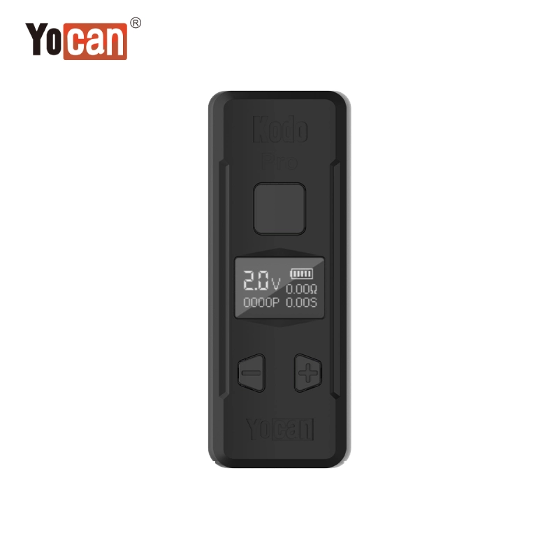 Yocan Kodo Pro Battery Mod 400mAh E Cigarette Batteries Preheat Adjustable Voltage Vape Pen For 510 Carts Oil Cartridges OLED Screen 6 Colors 20pcs/Box