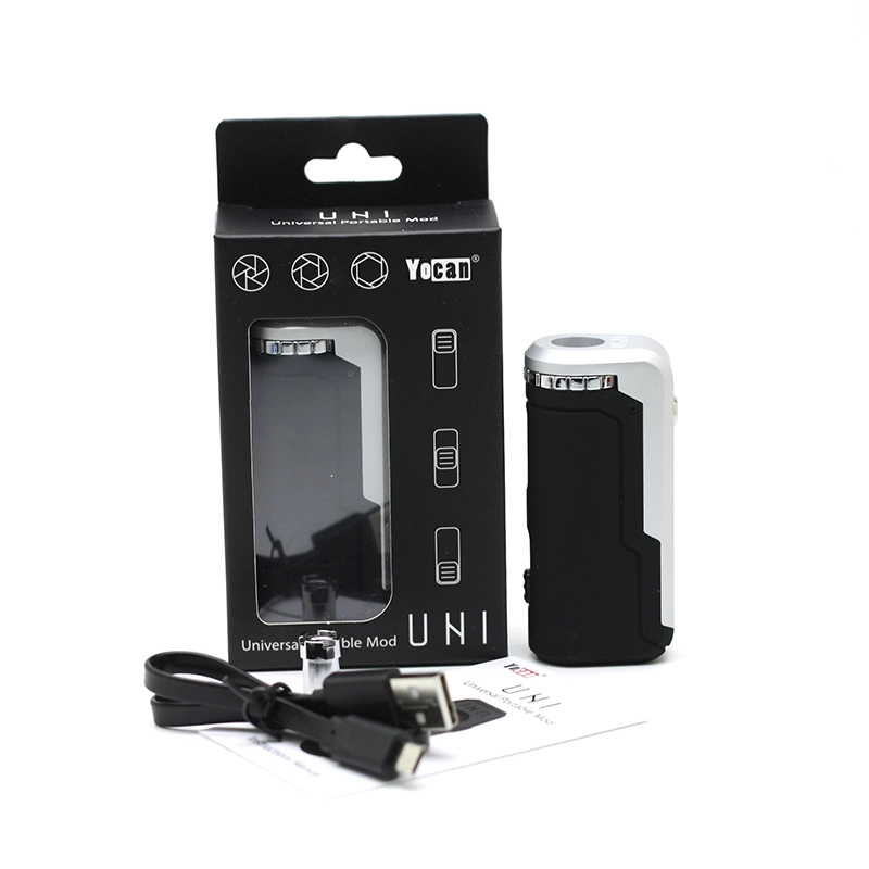 Authentic Yocan UNI Box Mod 650mAh Battery Preheat Vape Voltage Adjustable Height and Diameter Holder For 510 Thread Pen