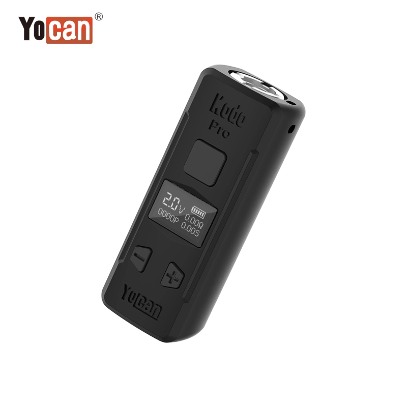 Yocan Kodo Pro Battery Mod 400mAh E Cigarette Batteries Preheat Adjustable Voltage Vape Pen For 510 Carts Oil Cartridges OLED Screen 6 Colors 20pcs/Box