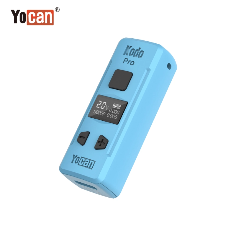 Yocan Kodo Pro Battery Mod 400mAh E Cigarette Batteries Preheat Adjustable Voltage Vape Pen For 510 Carts Oil Cartridges OLED Screen 6 Colors 20pcs/Box