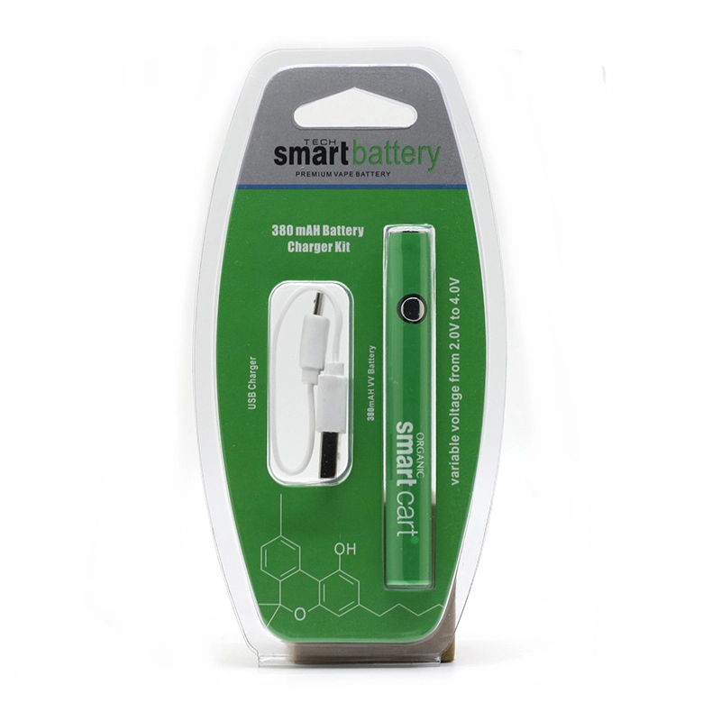 Smart Cart Battery 380mAh Variable Voltage With USB Charger Vape Pen Fit For 510 Thread Thick Oil Cartridges