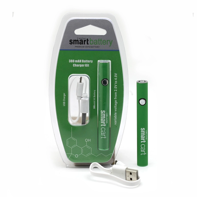 Smart Cart Battery 380mAh Variable Voltage With USB Charger Vape Pen Fit For 510 Thread Thick Oil Cartridges