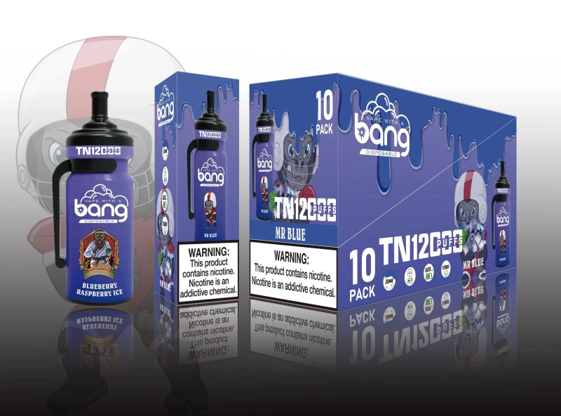 Bang TN 12000 Puffs Disposable Electronic Cigarettes Vape Puff 12k 0% 2% 3% 5% 20ml Prefilled Pod Mesh Coil 600mah Rechargeable Pen