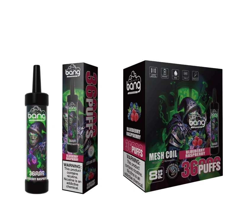 Puff 36K Bang 36000 Puffs Vapes Disposable E Cigarettes 0% 2% 3% 5% 40ml Prefilled Pod 0.6 ohm Mesh Coil 650mah Rechargeable Adjustable Airflow Pen