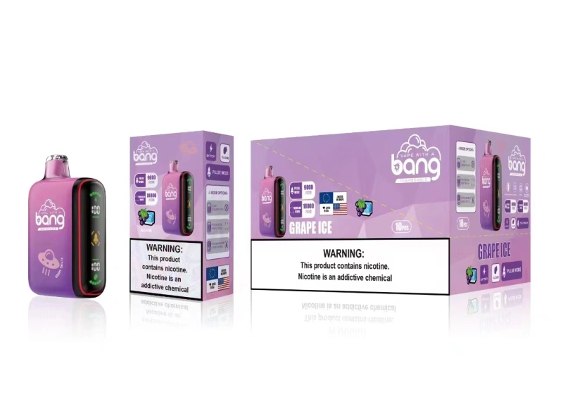 Bang 9000-18000 Puffs Disposable Vape Electronic Cigarettes Puff 9k 18k 28ml Dual Mesh 650mAh Rechargeable Intelligent Power Display Two Modes Pen