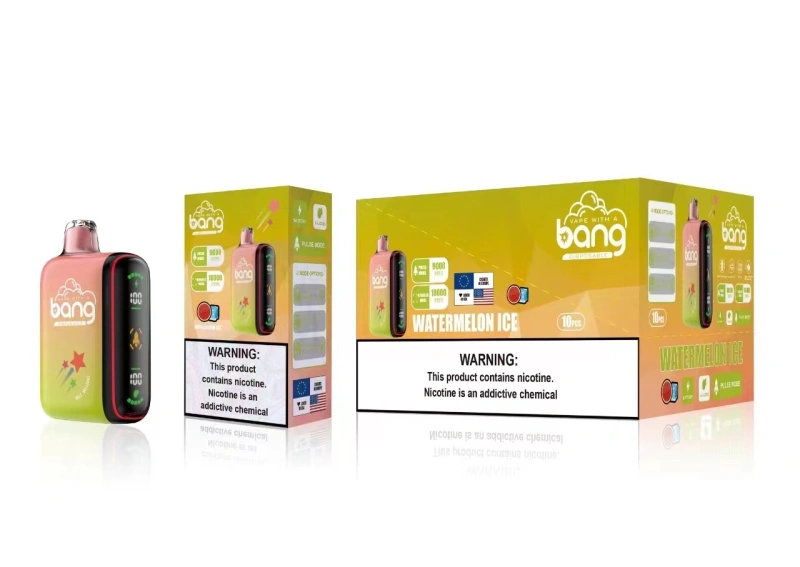 Bang 9000-18000 Puffs Disposable Vape Electronic Cigarettes Puff 9k 18k 28ml Dual Mesh 650mAh Rechargeable Intelligent Power Display Two Modes Pen