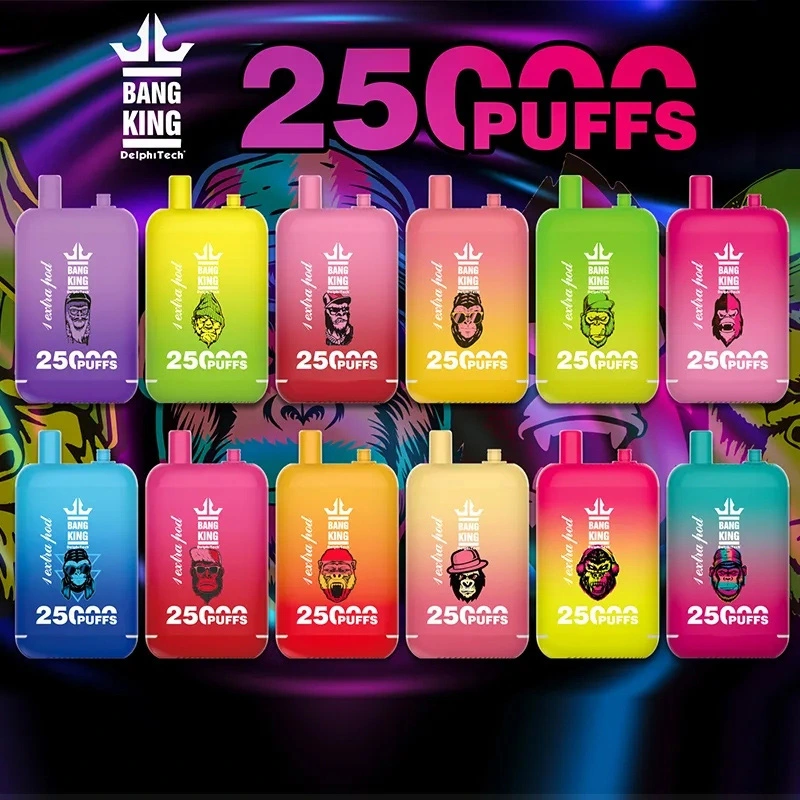 25000 puffs to cigarettes Puff 25k Bang King 25000 Puffs Vape Disposable E Cigarettes Dual Prefilled  Pod