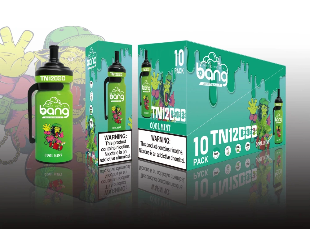 Bang TN 12000 Puffs Disposable Electronic Cigarettes Vape Puff 12k 0% 2% 3% 5% 20ml Prefilled Pod Mesh Coil 600mah Rechargeable Pen