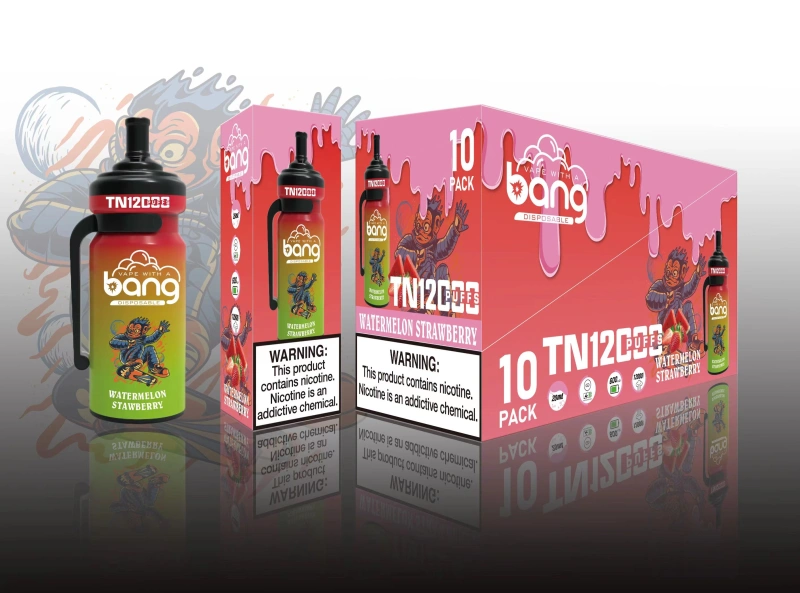 Bang TN 12000 Puffs Disposable Electronic Cigarettes Vape Puff 12k 0% 2% 3% 5% 20ml Prefilled Pod Mesh Coil 600mah Rechargeable Pen