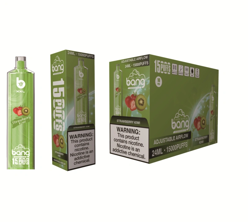 Bang XXL Puff 15k 15000 Puffs Disposable E Cigarettes Vape Crystal 0% 2% 3% 5% 25ml Prefilled Pod Mesh Coil 600mah Rechargeable Vaper Adjustable Airflow Pen