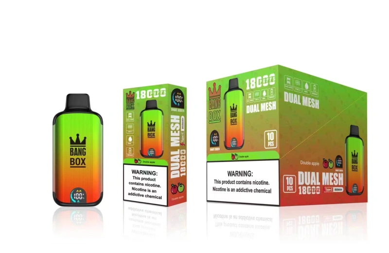 Bang Box 18000 Puffs Smart Screen Disposable Vape E Cigarettes 0% 2% 3% 5% Puff 18k 26ml Prefilled Pod Dual Mesh 850mah Rechargeable Battery Vapers Pen