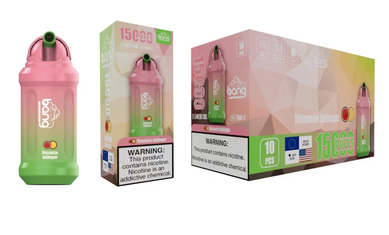 Bang 15000 Puffs Vape Disposable E Cigarettes Puff 15k 0% 2% 3% 5% 23ml Prefilled Pod Mesh Coil 650mah Rechargeable Battery Vaper Pen