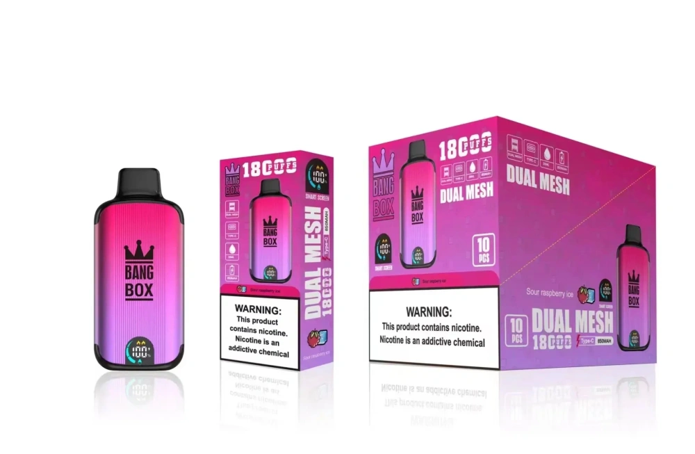 Bang Box 18000 Puffs Smart Screen Disposable Vape E Cigarettes Puff 18k Prefilled Pod