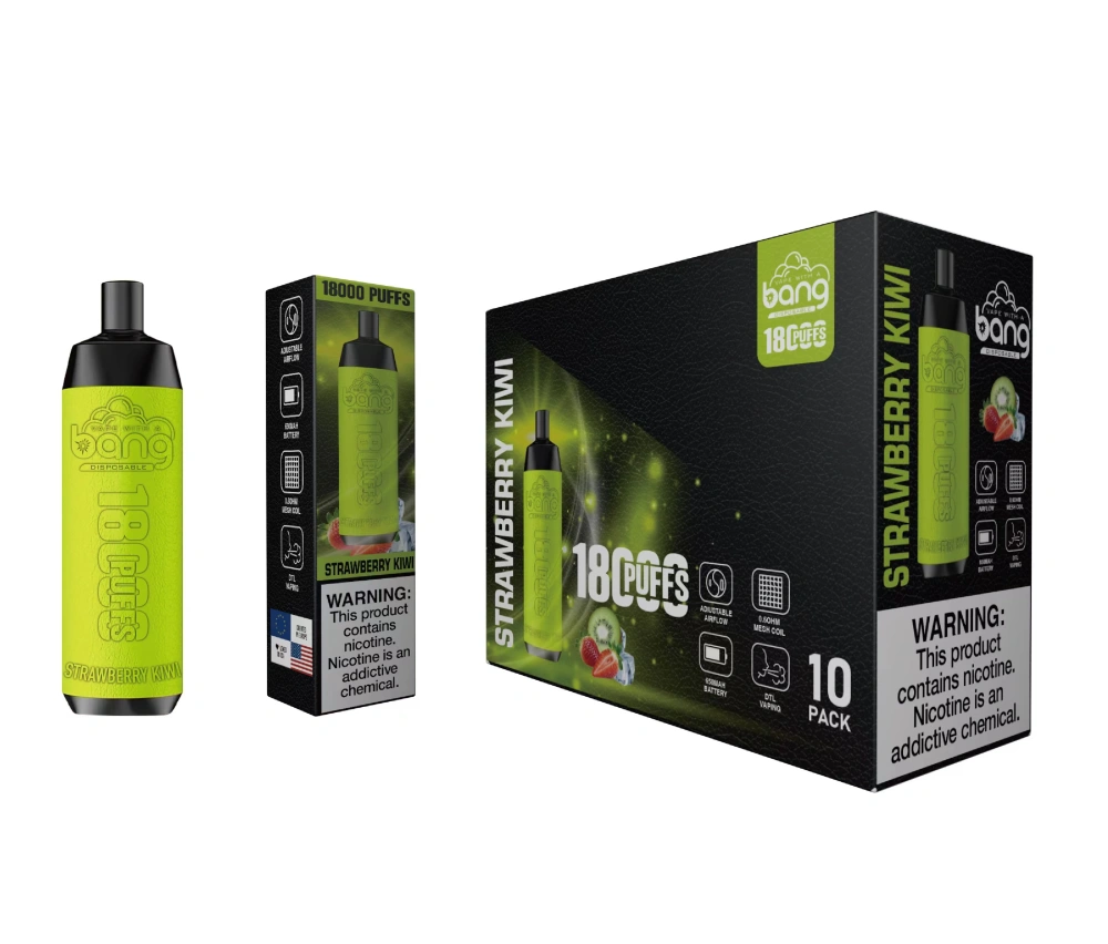 Bang 18000 Puffs Disposable Vape Electronic Cigarettes Puff 18k 0% 2% 3% 5% 25ml Prefilled Pod 0.6ohm Mesh Coil 650mah Rechargeable Adjustable Airflow Pen