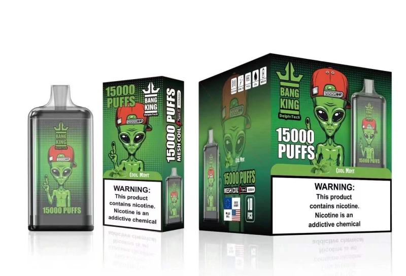 Puff 15k Bang King 15000 Puffs Crystal Disposable Vape E Cigarettes Prefilled Pod