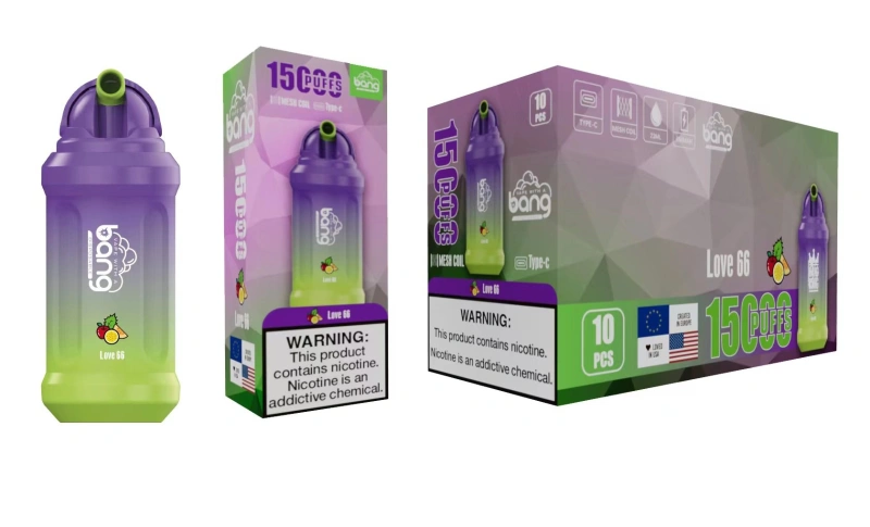 Bang 15000 Puffs Vape Disposable E Cigarettes Puff 15k 0% 2% 3% 5% 23ml Prefilled Pod Mesh Coil 650mah Rechargeable Battery Vaper Pen