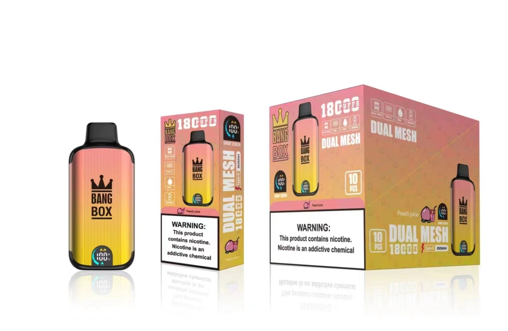 Bang Box 18000 Puffs Smart Screen Disposable Vape E Cigarettes Puff 18k Prefilled Pod