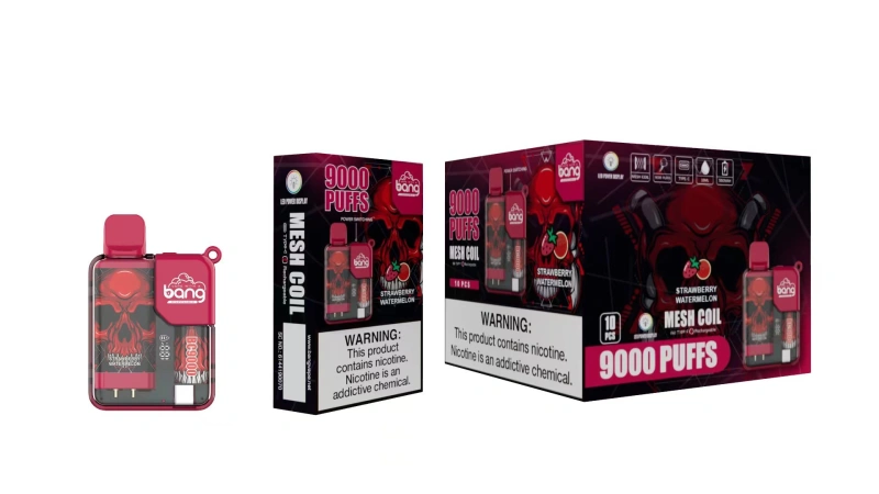 Bang 9000 Puffs Disposable Vape Electronic Cigarettes Puff 9k 0% 2% 3% 5% 16ml Prefilled Pod Mesh Coil 550mah Rechargeable Battery Pen