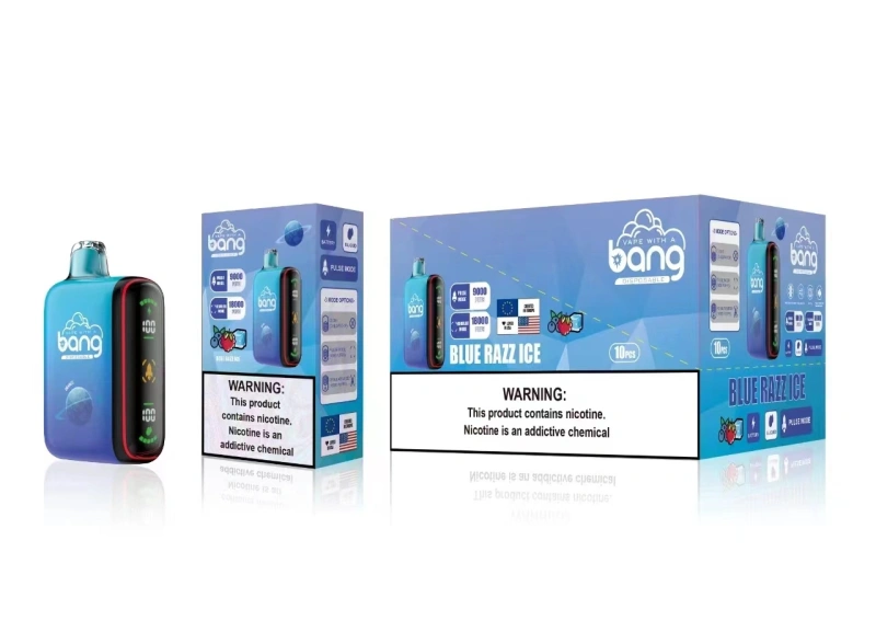 Bang 9000-18000 Puffs Disposable Vape Electronic Cigarettes Puff 9k 18k 28ml Dual Mesh 650mAh Rechargeable Intelligent Power Display Two Modes Pen